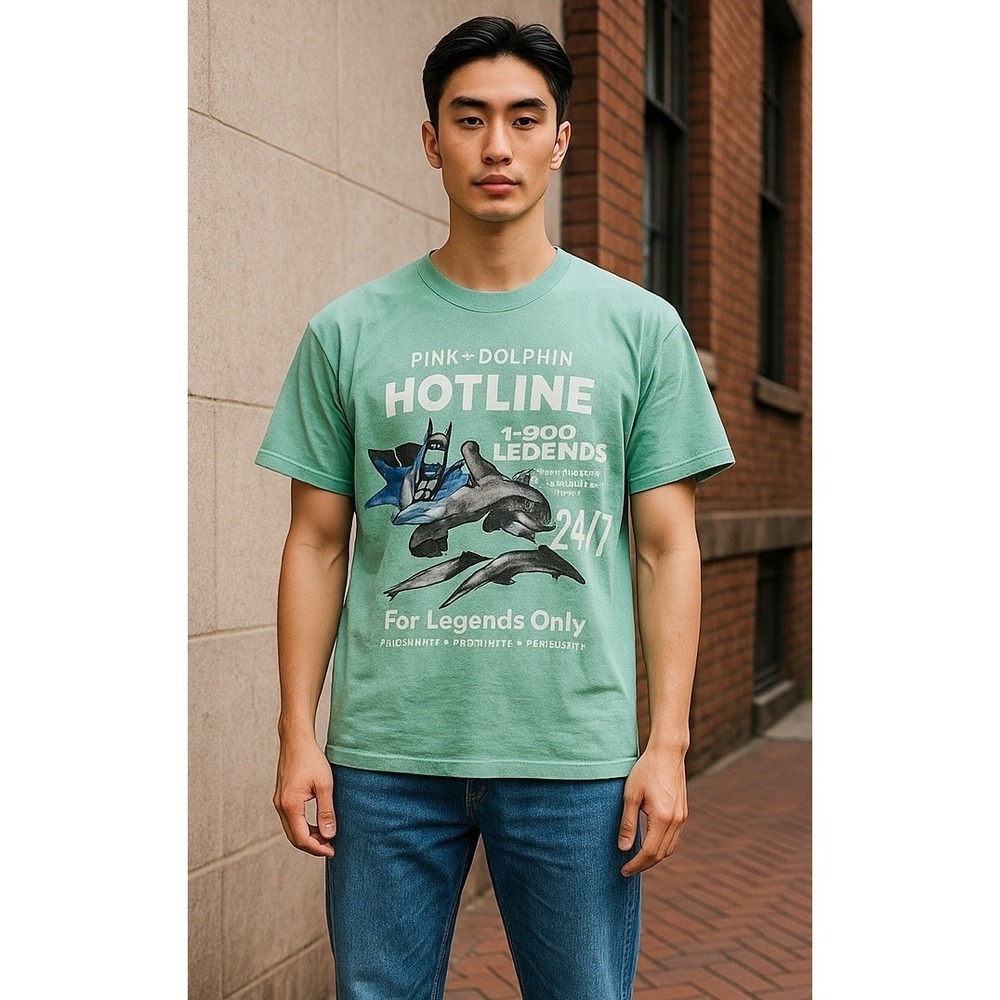 PINK+DOLPHIN Men's T-Shirt 1-800 Legends Prosperity Friendship Positivity SZ 3XL